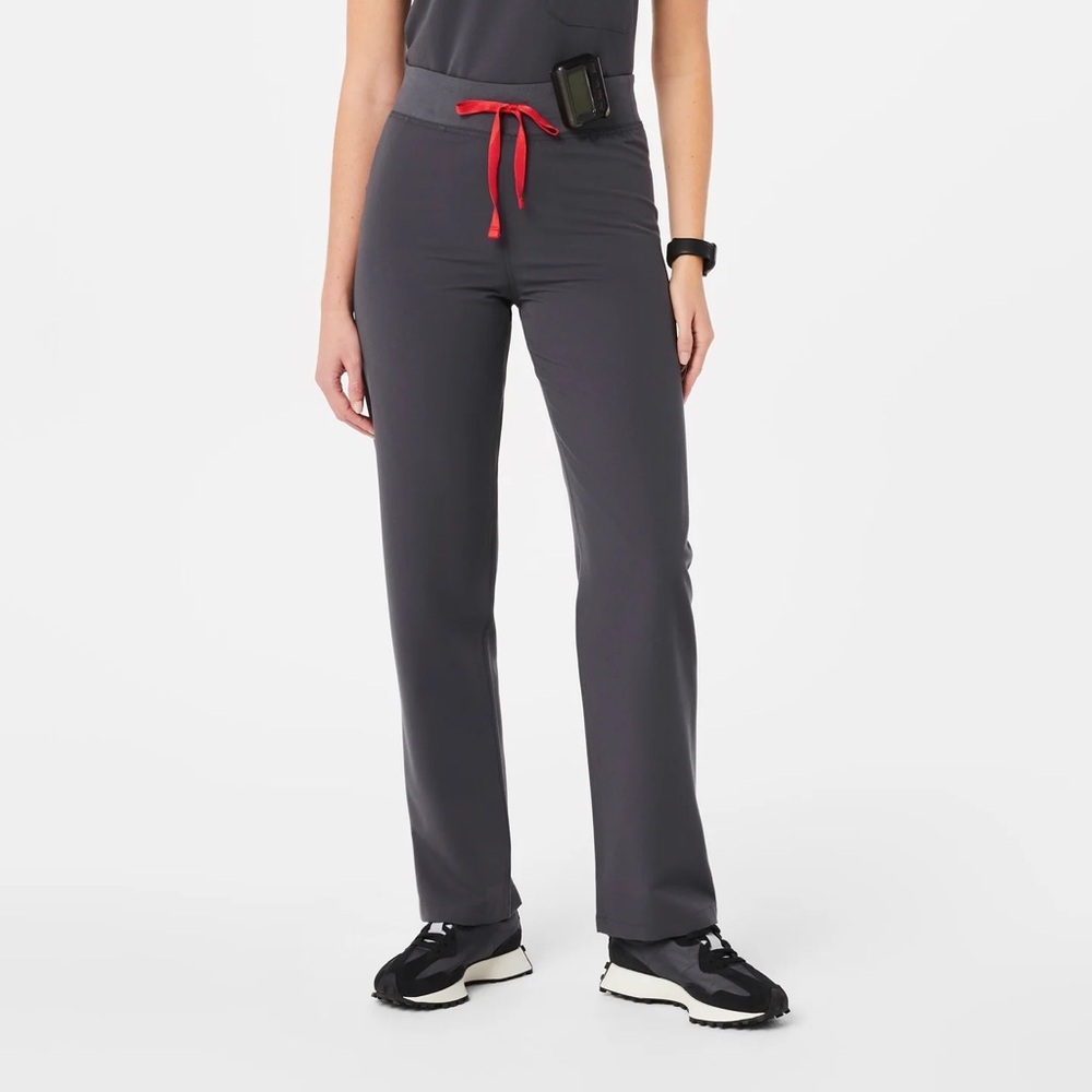 Figs High Waisted Livingston Basic Scrub Pants medium in charcoal